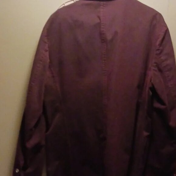 Joseph Abboud Dark Cranberry Coat - Picture 3 of 4